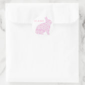Het is een Girl Pink Bunny Stickers (Tas)
