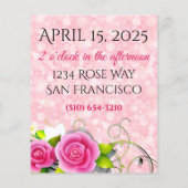 Het is een Girl Pink Elegant Foto (Achterkant)