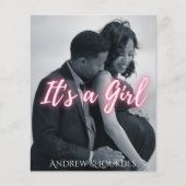 Het is een Girl Pink Elegant Foto (Voorkant)