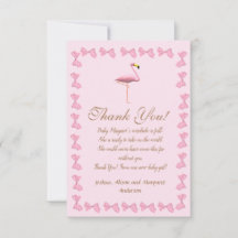 Het is een Girl Pink Flamingo Baby shower Dank je