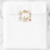 Het is een Girl Pink Flowers Sticker (Tas)