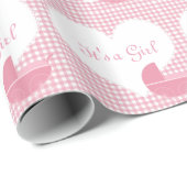 Het is een Girl Pink Stroller Cadeaupapier (Rol Hoek)