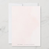 Het is een Girl roos Gold Blue Greenery Baby showe Kaart (Achterkant)