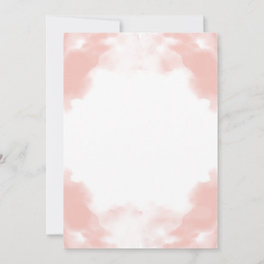 Het is een 'Girl Safari Animals' Baby shower Uitno Kaart (Achterkant)