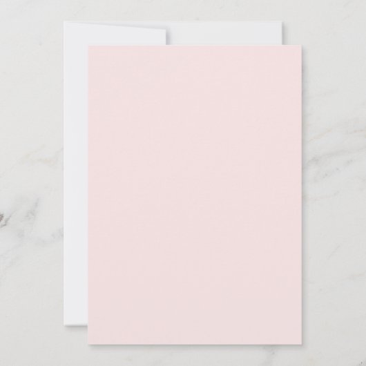 Het is een Girl Script Blush Pink Bow Baby shower Kaart (Achterkant)