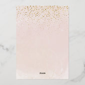 Het is een Girl Simple Elephant & Balloon Baby sho Folie Uitnodiging (Achterkant)