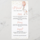 Het is een Girl Simple Elephant & Balloon Baby sho Menu (Voorkant)