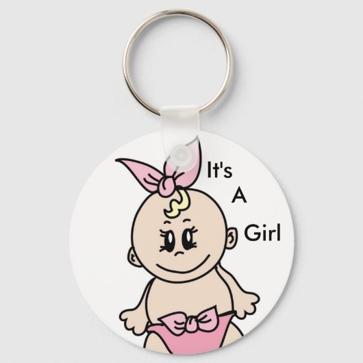 Het is een Girl Sleutelhanger (Voorkant)