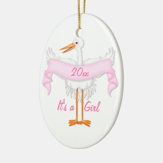 Het is een Girl Stork Ornament (Links)