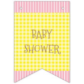 Het is een Girl Sunflower Baby shower Banner (Tweede vlag)