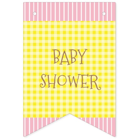 Het is een Girl Sunflower Baby shower Banner (Tweede vlag)