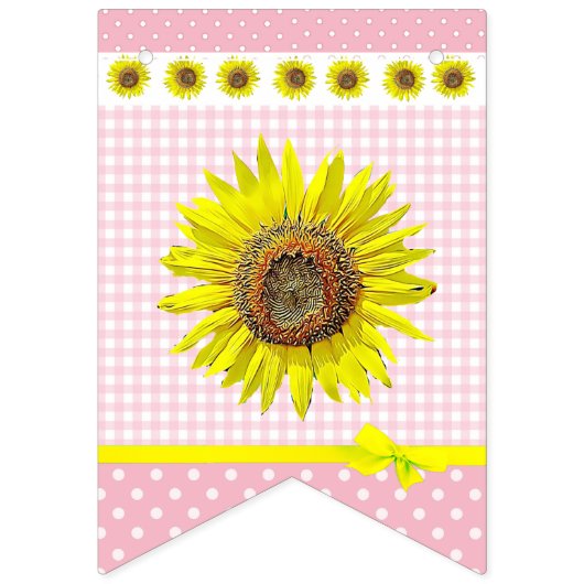 Het is een Girl Sunflower Baby shower Banner (Derde vlag)