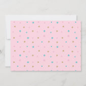 Het is een Girl Unicorn Baby shower Roze Kaart (Achterkant)