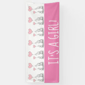 Het is een Girl Welcome Home Banner (Verticaal)