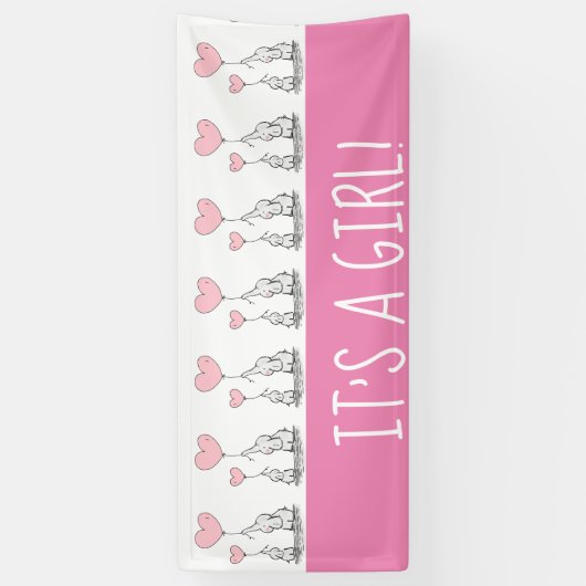 Het is een Girl Welcome Home Banner (Verticaal)