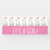 Het is een Girl Welcome Home Banner (Horizontaal)