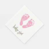 Het is een Girl/White Standard Luncheon Napkin Servetten (Hoek)