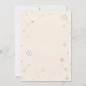 Het is een Girl Winter Wonderland Baby shower Spri Kaart (Achterkant)