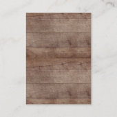 Het is een Girl Woodland Baby shower Diaper Raffle Informatiekaartje (Achterkant)