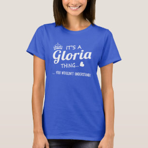 Het is een GLORIA-ding T-shirt