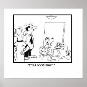 Het is een goed begin poster