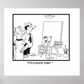 Het is een goed begin poster
