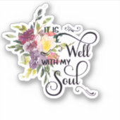 Het is een goed florale spray sticker (Voorkant)