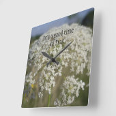 Het is een goed moment om Christelijk te bidden Vierkante Klok (Hoek)