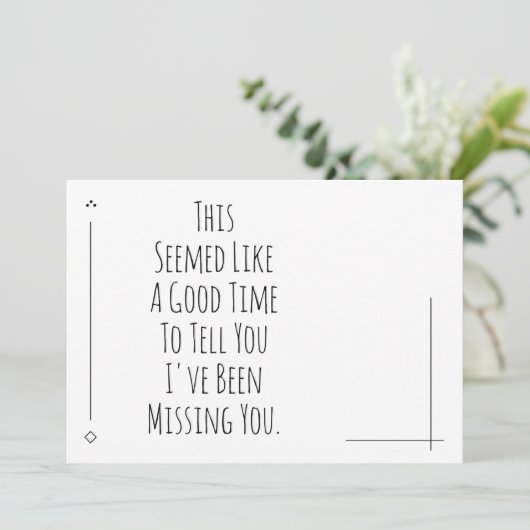 Het is een goed moment om je te vertellen dat ik j (Staand voorkant)