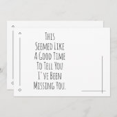 Het is een goed moment om je te vertellen dat ik j (Voorkant / Achterkant)