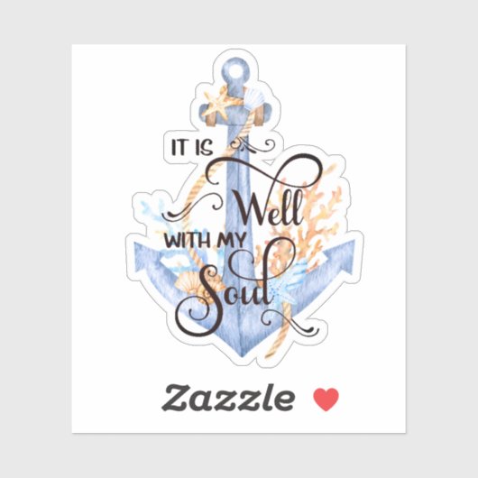 Het is een goede ankersticker sticker (Vel)