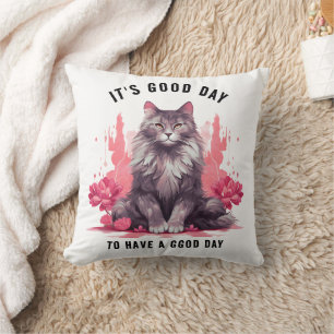 Het is een goede dag - Cat Day Celebration Kussen