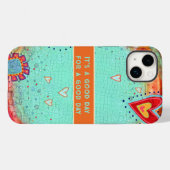 Het is een goede dag Floral Inspirivity Trendy Case-Mate iPhone Case (Achterkant (horizontaal))