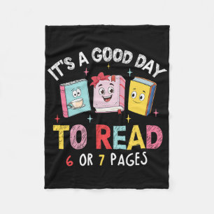 Het Is Een Goede Dag Om 6 Of 7 Pagina's Te Lezen Z Fleece Deken
