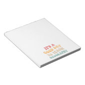 Het is een goede dag om aardrijkskunde te onderwij notitieblok (Schuin)