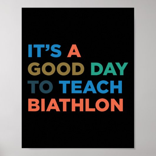 Het is een goede dag om Biatlon Coach te leren Poster (Voorkant)