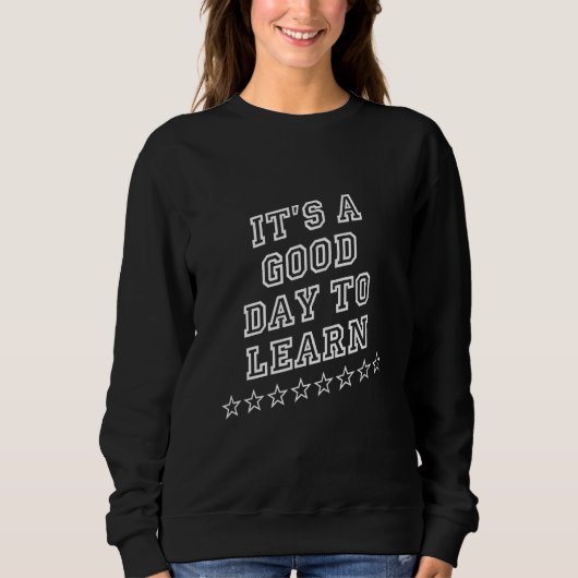 Het is een goede dag om de Bookworm Sarcasm Quote  Trui (Voorkant)