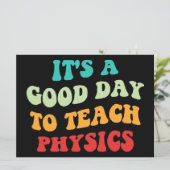 Het is een goede dag om de natuurkunde te leren kaart (Staand voorkant)