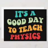 Het is een goede dag om de natuurkunde te leren kaart (Voorkant / Achterkant)