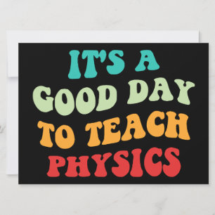 Het is een goede dag om de natuurkunde te leren kaart