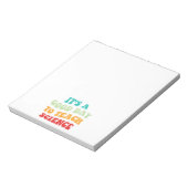 Het is een goede dag om de wetenschap te leren notitieblok (Linkerzijde)