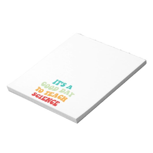 Het is een goede dag om de wetenschap te leren notitieblok (Linkerzijde)