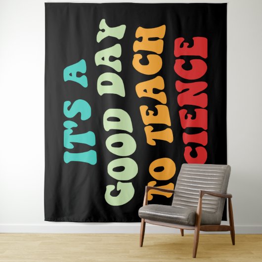 Het is een goede dag om de wetenschap te leren wandkleed (In situ)