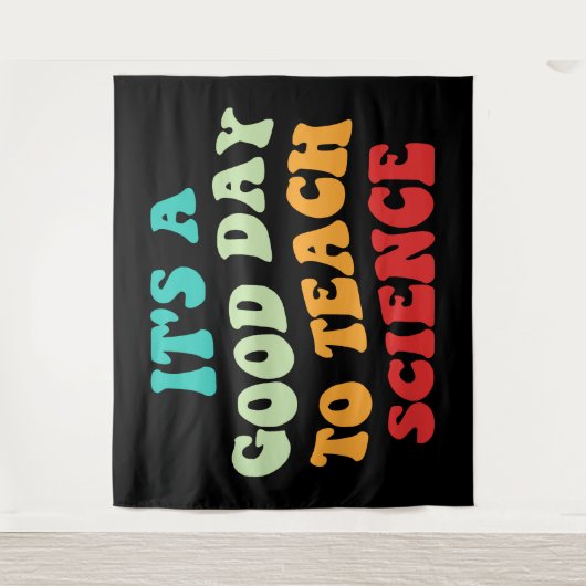 Het is een goede dag om de wetenschap te leren wandkleed (Voorkant)