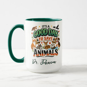Het is een Goede Dag om Dieren te Redden Dokterd Mok