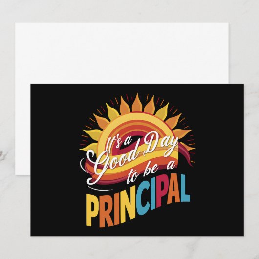 Het Is Een Goede Dag Om Directeur Te Zijn Terug Na Kaart (Voorkant / Achterkant)