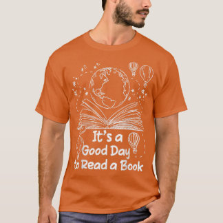 Het is een goede dag om een boek boekenboekomslag  t-shirt