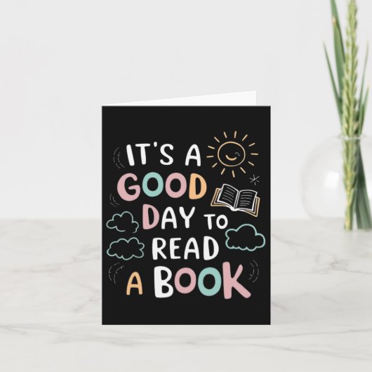 Het is een goede dag om een boek Elementary Teache Kaart (Voorkant)