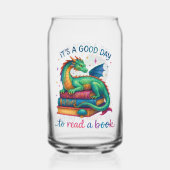Het is een goede dag om een boek te lezen blikvorm glas (Voorkant)