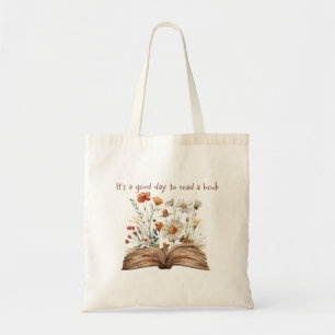 Het is een goede dag om een boek te lezen Canvas t Tote Bag
